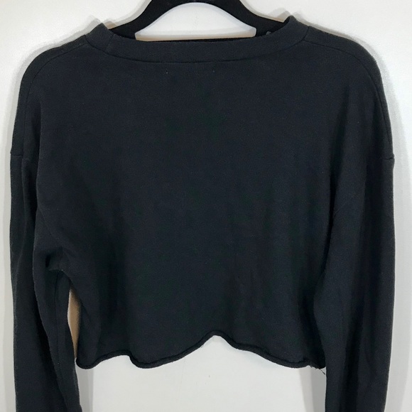 KILLIN’IT  Crop Black Ripped off Sweater - Picture 4 of 7